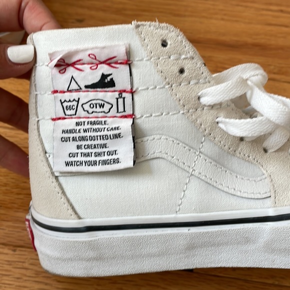 Vans off white suede hi top sneakers - Picture 4 of 7